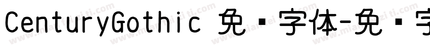 CenturyGothic 免费字体字体转换